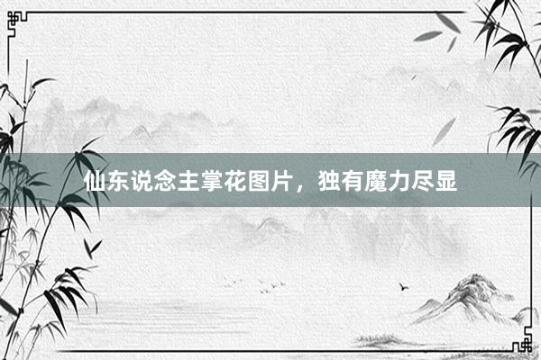 仙东说念主掌花图片，独有魔力尽显